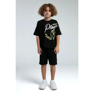 ERKEK ÇOCUK BERMUDA TAKIM - siyah