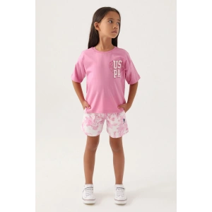 KIZ ÇOCUK ŞORT TAKIM - ORKİDE