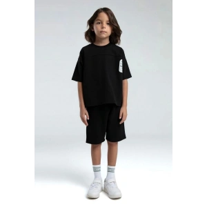 ERKEK ÇOCUK BERMUDA TAKIM - siyah