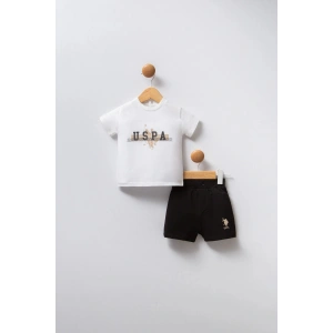 U.S POLO ASSN ERKEK BEBEK 2Lİ TAKIM - BEYAZ/BEJ