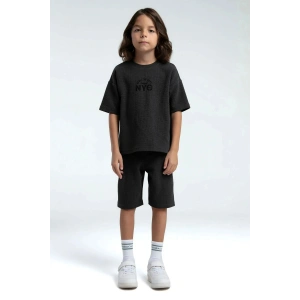 ERKEK ÇOCUK BERMUDA TAKIM - ANTRASİT