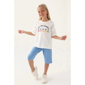 KIZ ÇOCUK KAPRİ TAKIM - BEYAZ