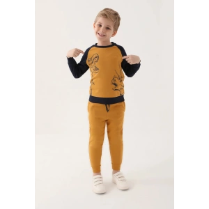 ERKEK ÇOCUK EŞOFMAN TAKIM - KOYU HARDAL