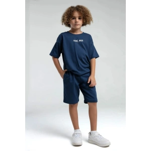 ERKEK ÇOCUK BERMUDA TAKIM - KOYU İNDİGO