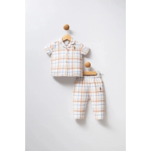 U.S.POLO KIZ BEBEK PİJAMA TAKIMI - Beyaz