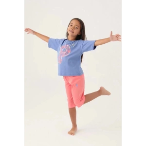 KIZ ÇOCUK KAPRİ TAKIM - AÇIK İNDİGO