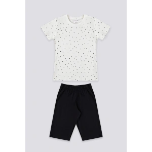 KIZ ÇOCUK KAPRİ TAKIM - BEYAZ