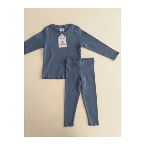 ROLY POLY KIZ ÇOCUK 2LI TAKıM - AÇIK İNDİGO