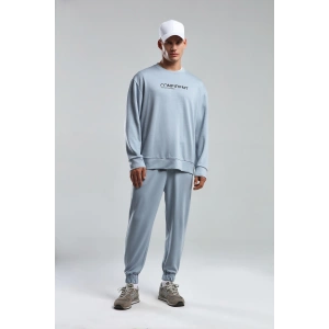 Benmanaj Erkek Haki Sweatshirt - MAVİ