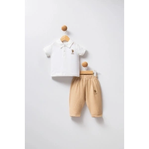 U.S POLO ASSN ERKEK BEBEK 2Lİ TAKIM - BEJ