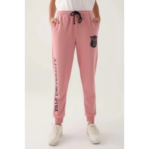 YALE KADIN TEK ALT - RETRO PEMBE