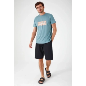 ARNETTA BABA OĞUL BERMUDA İKİLİ TAKIM - PASTEL PETROL