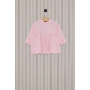 US POLO KIZ BEBEK ELBİSE - Açık Pembe