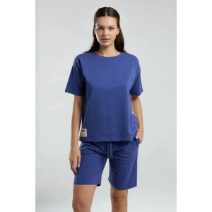 ANNE KIZ BERMUDA TAKIM - KOYU İNDİGO