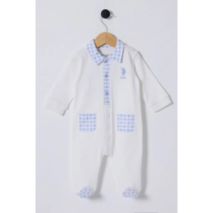 U.S POLO ASSN ERKEK BEBEK PATİKLİ TULUM - Beyaz