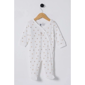 U.S POLO ASSN ERKEK BEBEK PATİKLİ TULUM - Beyaz