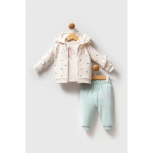 U.S.POLO ASSN KIZ BEBEK 3LÜ TAKIM - EKRU