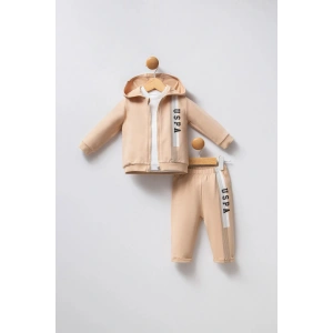 U.S POLO ASSN ERKEK BEBEK 3LÜ TAKIM - BEJ
