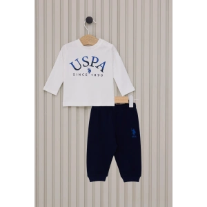 US POLO ERKEK BEBEK 2LI TAKIM - KREM SAX