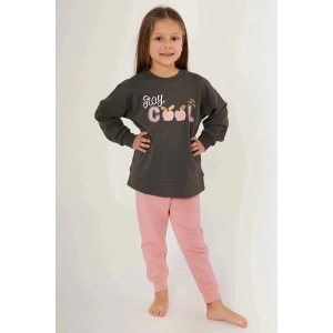 KIZ ÇOCUK EŞOFMAN TAKIM - ANTRASİT