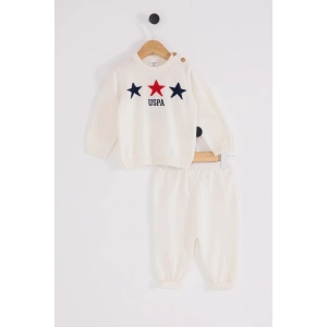 U.S.POLO ERKEK BEBEK TRİKO 2Lİ TAKIM - EKRU