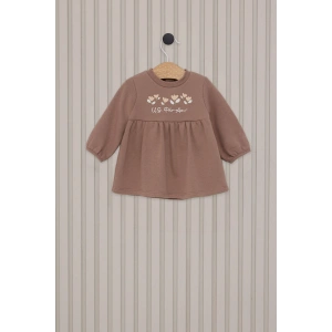 US POLO KIZ BEBEK ELBİSE - VİZON