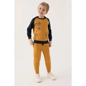 ERKEK ÇOCUK EŞOFMAN TAKIM - KOYU HARDAL