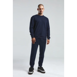 Benmanaj Erkek Beyaz Sweatshirt - LACİVERT