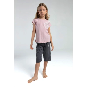 KIZ ÇOCUK KAPRİ TAKIM - SOFT PEMBE