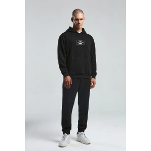 Benmanaj Erkek Beyaz Sweatshirt - SİYAH