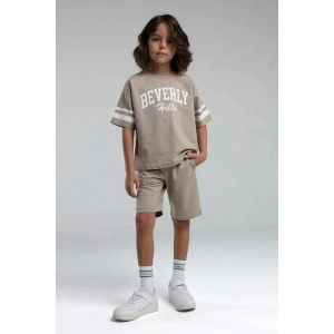 ERKEK ÇOCUK BERMUDA TAKIM - KUM