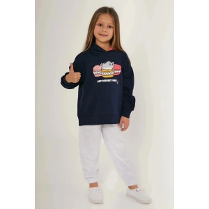 KIZ ÇOCUK EŞOFMAN TAKIM - LACİVERT