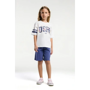 KIZ GARSON BERMUDA TAKIM - Beyaz