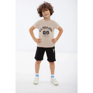 ERKEK ÇOCUK BERMUDA TAKIMI - LATTE