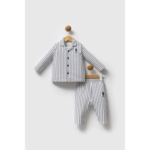 ERKEK BEBEK GÖMLEK PİJAMA - Beyaz