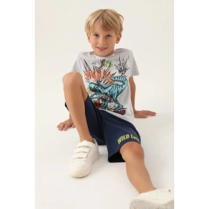 ERKEK ÇOCUK BERMUDA TAKIM - KAR MELANJ