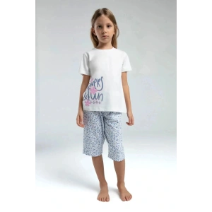 KIZ ÇOCUK KAPRİ TAKIM - Beyaz