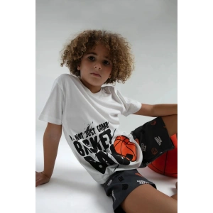 ERKEK ÇOCUK BERMUDA TAKIM - Beyaz