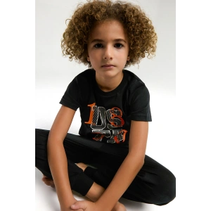 ERKEK ÇOCUK PİJAMA TAKIMI - siyah