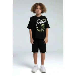 ERKEK ÇOCUK BERMUDA TAKIM - siyah