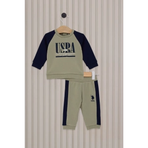 US POLO ERKEK BEBEK 2LI TAKIM - ÇAY YEŞİLİ