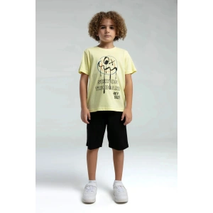 ERKEK ÇOCUK BERMUDA TAKIM - AÇIK SARI