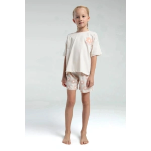 KIZ ÇOCUK ŞORT TAKIM - AÇIK BEJ