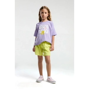 KIZ GARSON ŞORT TAKIM - LİLA
