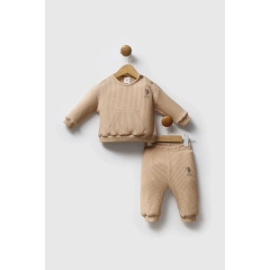 U.S.POLO ASSN ERKEK BEBEK 2 Lİ TAKIM - BEJ