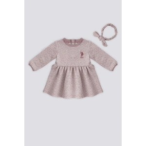 KIZ BEBEK ELBİSE - PEMBE