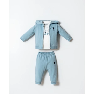 U.S.POLO ASSN. ERKEK BEBEK 3 LÜ TAKIM - MAVİ