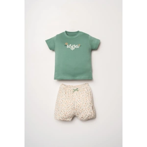 U.S POLO ASSN. KIZ BEBEK ŞORT T-SHIRT TAKIM - Yeşil