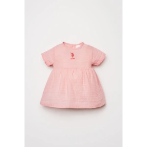 U.S POLO ASSN. KIZ BEBEK MÜSLİN ELBİSE - SOMON