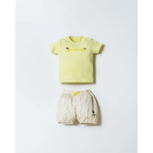 U.S POLO ASSN. KIZ BEBEK ŞORT T-SHIRT TAKIM - Sarı